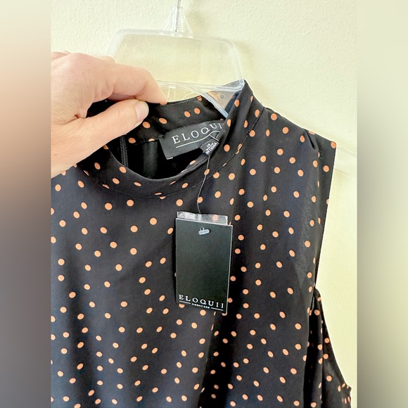 NEW Eloquii Cold Shoulder High Low Fit and Flare Dress Size 18 - Picture 7 of 8